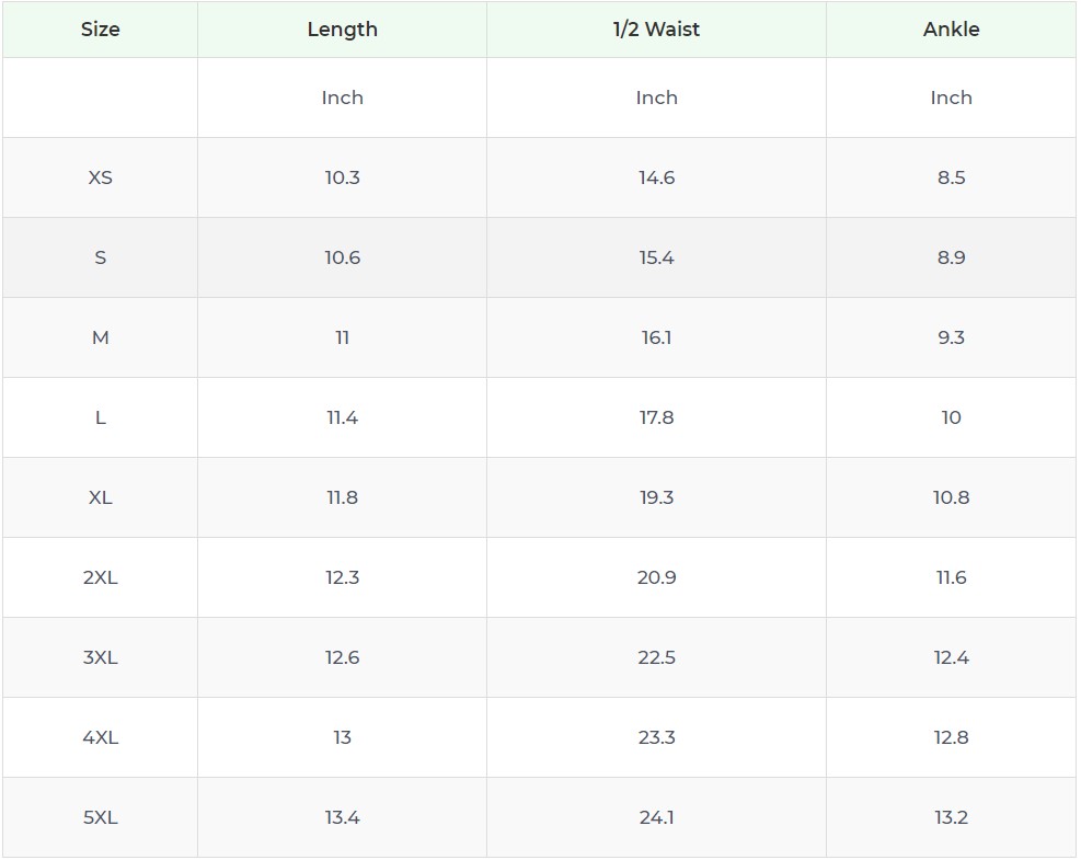 Product sizing