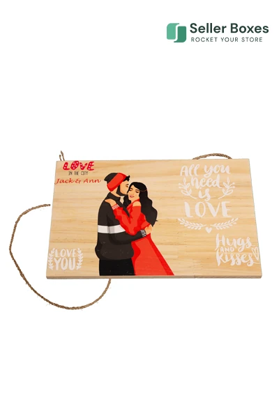 Rectangle Wood Sign — print-on-demand product photo