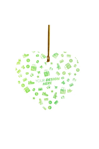 1-Sided White MDF Mica Ornament — print-on-demand product photo